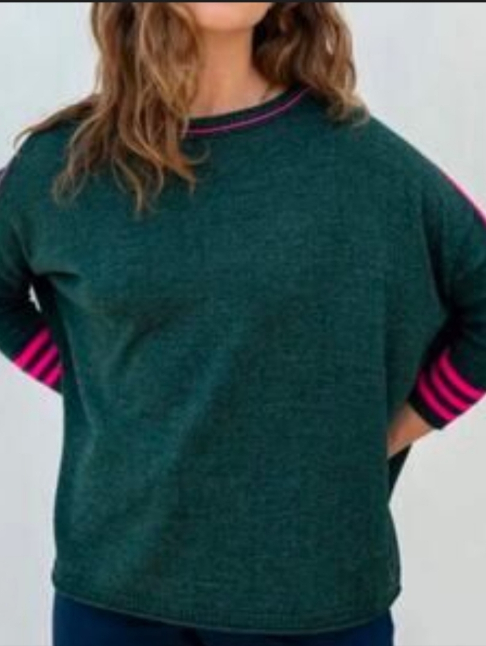 MERSEA P Long Sleeve Tunic Amelia Top Cotton Casual